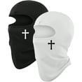 thumbnail image 1 of Vjnyvs 2 Pcs Cagoule avec Masque Facial - Polyester Respirant Qui Évacue l'Humidité, Cache-Cou pour Vélo, Randonnée, Couvre-Chef Extérieur, 1 of 7