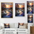 thumbnail image 4 of Designart "Dusk by the Lake II" Cottage Floater Framed Canvas Print, 4 of 7