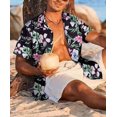 thumbnail image 3 of Hawaiian Shirt for Men Short Sleeve Button Down Shirt Tropical Casual Summer Beach Shirts, 3 of 4
