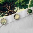 thumbnail image 4 of Homewish Vintage Nature Tree Kitchen Curtains,Mountain Landscape Black Out Curtains Pack of 2 (42x63 Each),Green Cream, 4 of 6