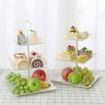 JWDX Cake Stand Clearance! 3 Tier Cupcake Stand Plastic Tiered Serving