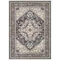 thumbnail image 7 of UERMEI 10'x14' Area Rugs for Living Room, Washable Vintage Large Area Rugs for Bedroom Dining Room Office, Retro Soft Low Pile Floral Rug Home Decor Carpet, Black&Beige, 7 of 7