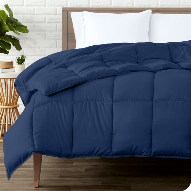 Bare Home Ultra-Soft Comforter Duvet Insert - Goose Down Alternative - Queen, Dark Blue