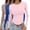 A1-J, variant on JJHGVB Womens Crop Tops Long Sleeve Shirts Crop Top Comfortable Soft Scoop Neck Workout Athletic Gym Shirts Oversied T Shirts for Women Fitted Round Neck Womens Tops A3-hot Pink Cool Silk Cotton
