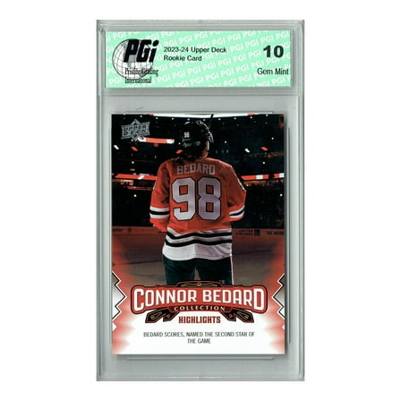 2023 Upper Deck Connor Bedard Collection #19 Named Star Rookie Card PGI 10