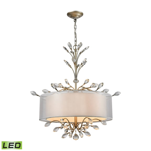 Elk Home 26-Inch Wide Asbury Chandelier, Traditional, Aged Silver