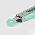 thumbnail image 3 of Excelsteel Stainless Steel Tongs, 9""/12"", Teal, 3 of 5