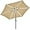 Tan, variant on REKHH 9FT Solar Lighted Patio Umbrella Large Outdoor Umbrella with Strip Lights & Hub Light, LED Table Market Sunshade with Crank and Tilt for Courtyard Deck Beach Pool, Red