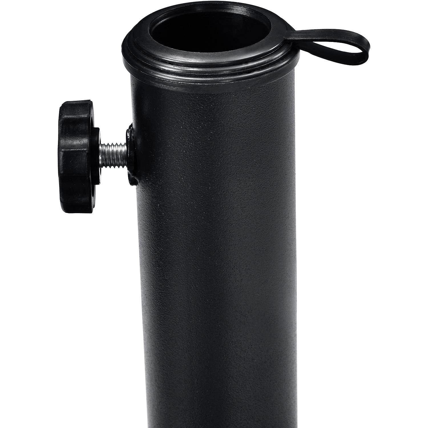 C&H Black Concrete Patio Umbrella Base, 33 Lb.