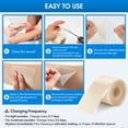 thumbnail image 4 of Hydrocolloid Bandage Roll (2in*16ft), Highly Absorbent Hydrocolloid Dressing Patch Bandages for Wound Care, Burn, Blister,Pimple, Acne Care, Waterproof & Cut to Size, 4 of 7