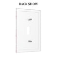 thumbnail image 2 of DouZhe 1-Gang Toggle Switch Wallplate, Pink Watercolor Cherry Blossom Decorative Wall Plates, 2 of 7