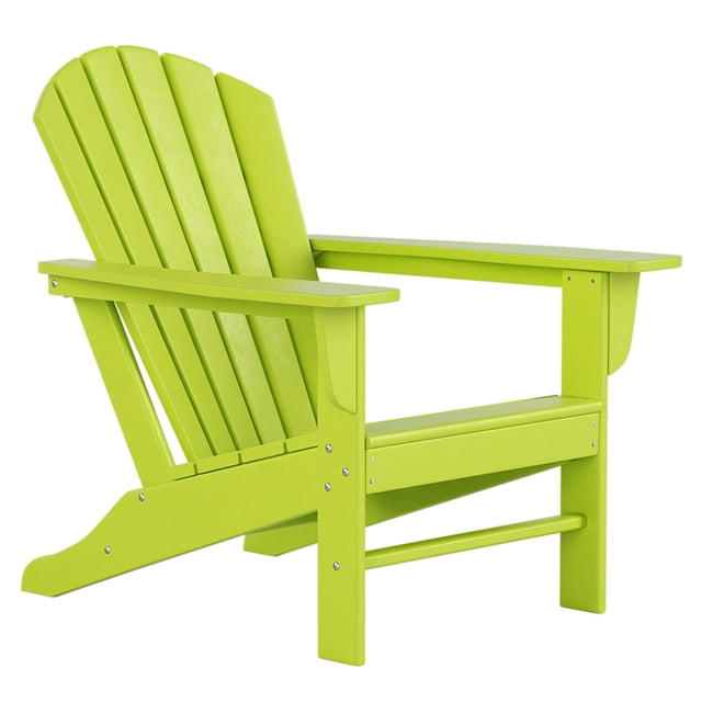 Portside Classic Outdoor Adirondack Chair in Lime Green