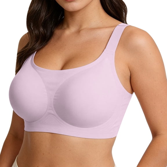 MVRLSH Sports Jelly Bras for Women Wireless Full Coverage Support Comfort Everyday Plus Size lette Underwear Strapless Bra