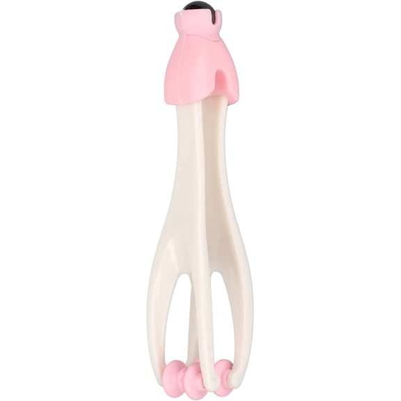 Finger Roller Massager, Double Headed Design Handheld Hand Massager Massage Roller for Arthritis and Carpal(Pink)