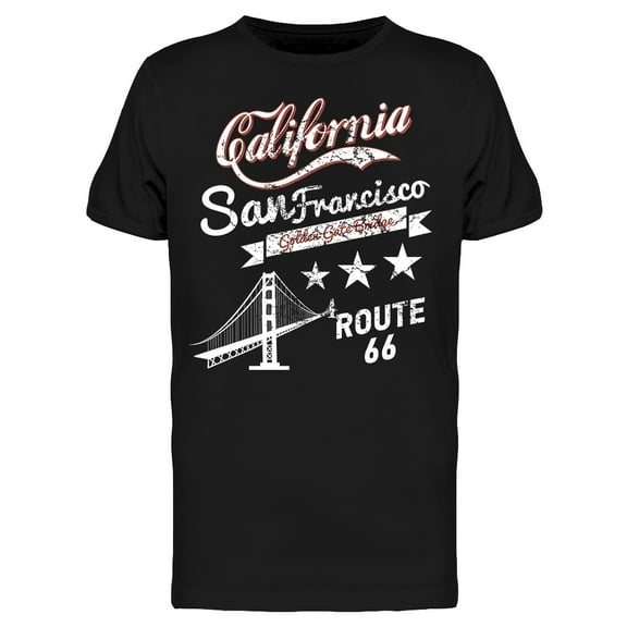 San Francisco Route 66 Graphic T-Shirt Men -Image by Shutterstock, Male XX-Large