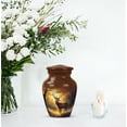 thumbnail image 7 of JAGASY Deer Cremation Urns for Mother - Sunset Funeral Small Urn for Ashes for Women - Brown Handcrafted Tiny Memorial Urn - Deer Hunting Keepsake Urns for Parents - ( 3 Inch), 7 of 7