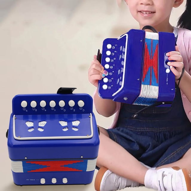 CHUANK Up to 30% off Accordion Children Accordion Button Accordion 10 Keys with Shoulder Strap Accordion Musical Instrument Gift for Beginners Accordion Adults and Children from 3 Year