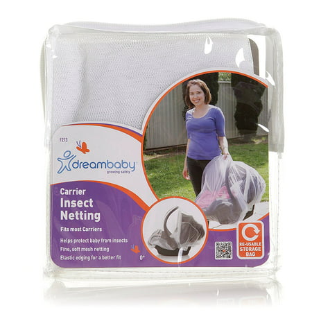 Carrier Insect Netting - White, Protects your baby from mosquitoes and flying insects By Dreambaby Ship from (Best Baby Carrier For Flying)