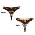 thumbnail image 3 of Balery Happy Thanksgiving 1 Tangas de Algodón para Mujer con Estampado – Ropa Interior Sexy, Transpirable, G-string-3X-Large, 3 of 6