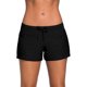 thumbnail image 1 of Traje de baño Naiovety Ajustable Sólido pantalones cortos suaves Piernas de pantalón ensanchadas Negro 3XL, 1 of 6