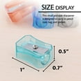 thumbnail image 2 of BAZIC Pencil Sharpener Transparent Square Single Hole Blade, Total 12 Count, 2 of 7