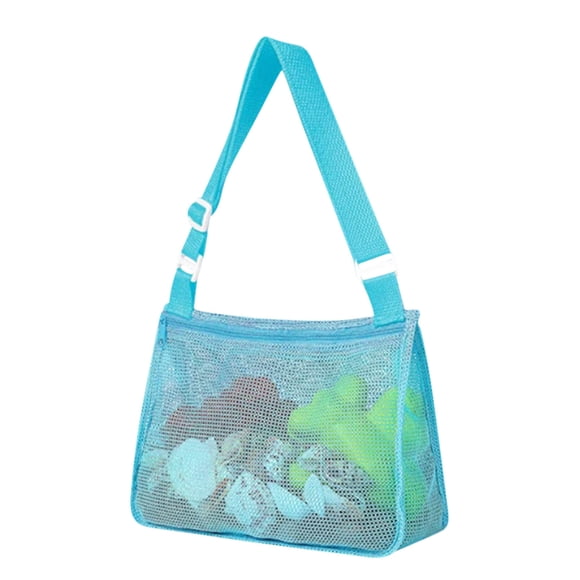 SMihono Closet Organizers and Storage for Clothes Mesh Beach Bag Kids ShellPebble Collection Bag, Beach Play Bags For Easy Sand Leaks, Beach Storage Bags For Boys And Girls Storage Trunks and Bag