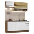 thumbnail image 1 of Cocina Integral 180cm Marrón/Blanco Glamy Madesa 08, 1 of 5