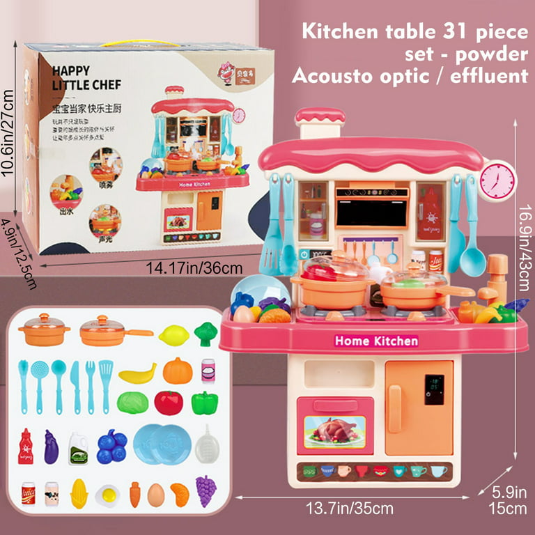 Link Little Chef Mini Kitchen Playset With Sound And Color Changing Lights  For Realistic Cooking : Target