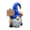 thumbnail image 2 of Mini Christmas Gnome Resin Statue Dwarf Figurine for Holiday Home Table Decor, Tiered Tray Ornament for Winter Seasonal Tiered Tray Display Gifts, 1Pack Blue, 2 of 7
