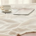 Cozy Comfort Fleece Blanket Queen Blanket Cream Soft Lightweight