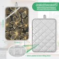 thumbnail image 6 of Yayeee Pot Holders Kitchen Heat Resistant with Pocket 7"x9.8" Cotton Oven Cooking Hot Pads, Golden Elegance, 6 of 7