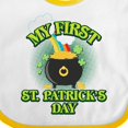 thumbnail image 4 of Inktastic My First St. Patrick's Day Boys or Girls Baby Bib, 4 of 4