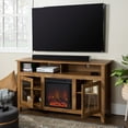 thumbnail image 5 of Woven Paths Highboy 2 Door Electric Fireplace TV Stand for TVs up to 65", Barnwood, 5 of 22