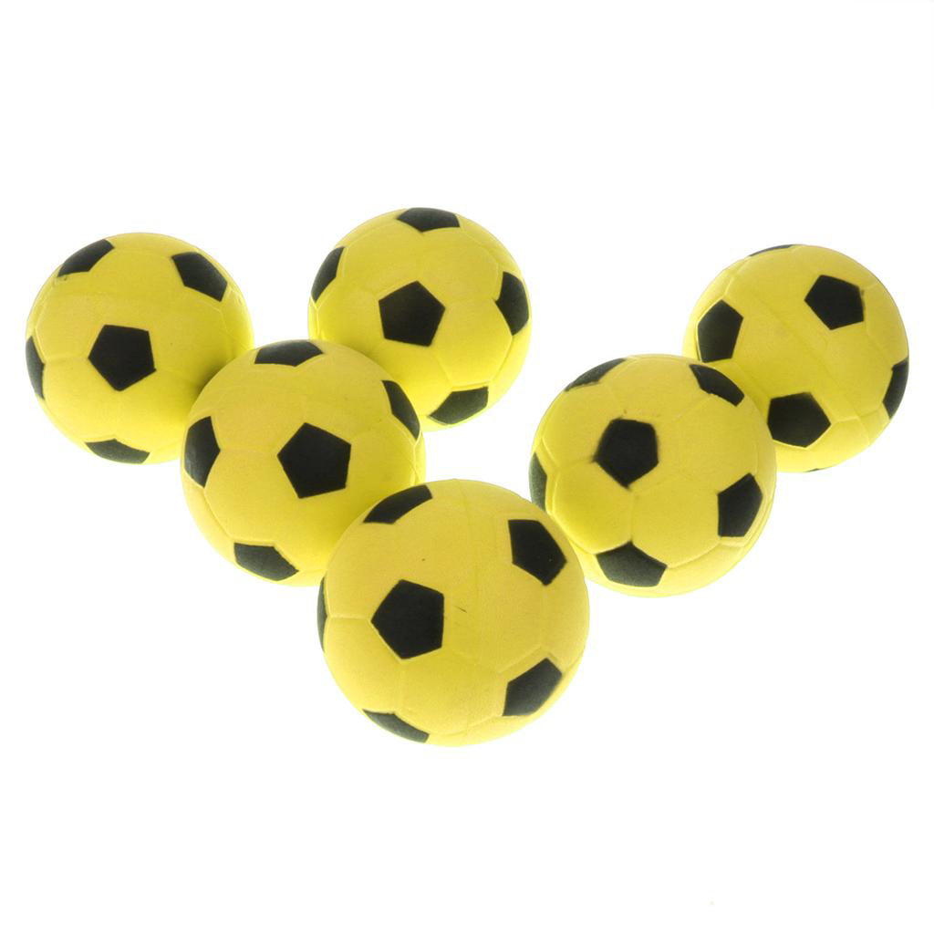 Foam Sponge 20cm Yellow Football Size 5 Ball Soft Indoor Outdoor Soccer Kids Toy 