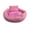 Pink, variant on Dog Bed, Round Dog Beds for Medium/Small Dogs, Donut Dog Bed and Cat Bed Machine Washable, 15 Inch