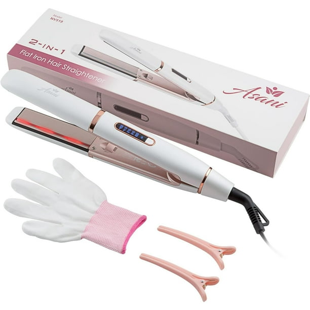 Plancha alisadora y rizador de pelo Asani en Bodega Aurrera