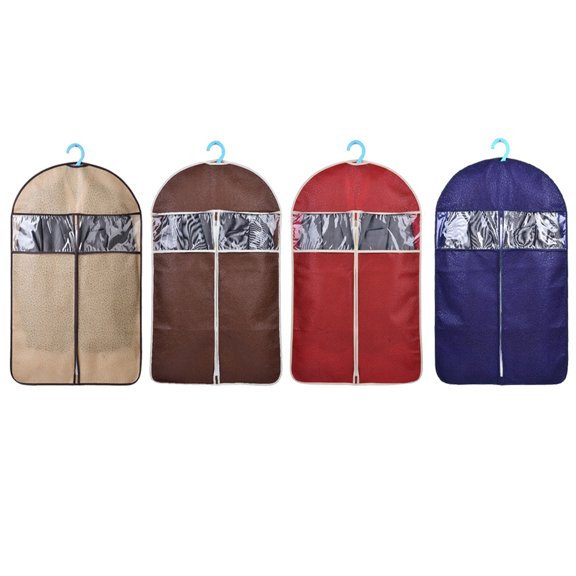 FOLOYORI Non-Woven Garment Dust Cover for Clothes, 1 Set, 23.6 x 42.5 Inches, Breathable Protective Storage Bag