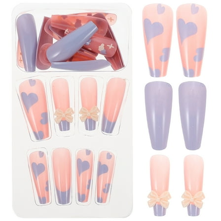 MLINS  48 Pcs Nail Patch Portable Fake Nails Para Bracelets Handle Woman