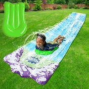 Water Slide for Kids - Lawn Water Slides for Backyard Slip and Slide with Surfboard Garden Water Toy Outdoor Toys Outdoor Games