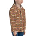 thumbnail image 5 of Naloa Owl Mandala Teenage Zipper Hoodie, Long Sleeve Zip Up Hoodies Casual Jackets Tops for 7-12 Years-Medium, 5 of 6