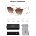 thumbnail image 5 of Gafas de sol SOJOS Classic Oversized Round SJ2068 para mujer/hombre, 5 of 5
