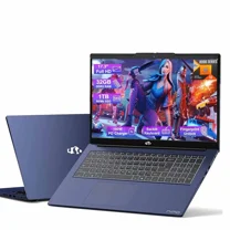 17.3 Gaming-Laptop Ryzen 9 8945HS (>i9-13900H) 32GB RAM 1TB SSD, Radeon 780M, PD 100W USB-C 4.0 AI-Enhanced for Copilot VR Ready, Backlit KB Fingerprint Unlock, Office Business 75W Battery