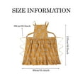 thumbnail image 3 of FEOYA Aprons for Women Cute Pinafore Apron Dress Floral Chefs Apron 2 Pockets Bib Apron Vintage Long Thin for Kitchen Baking Gardening Painting Cooking Florists Green/Khaki, 3 of 5
