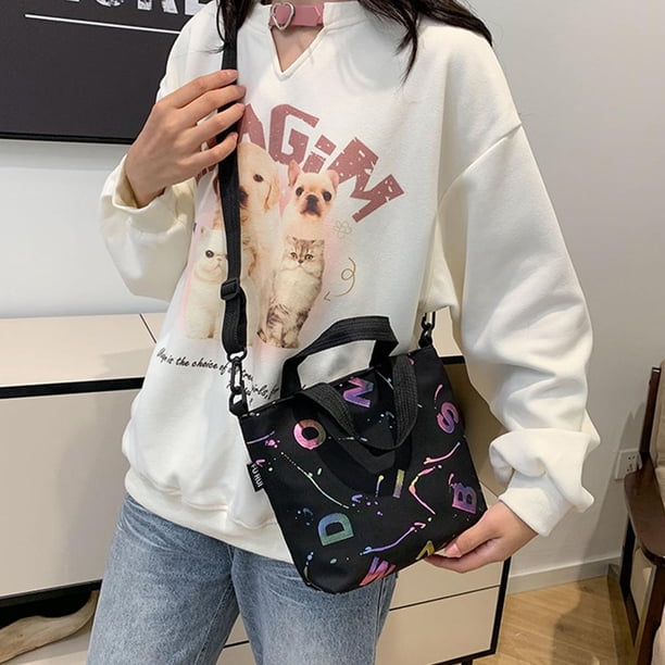 Wartleves Bolso de hombro de gran capacidad, bolso de compras, bolso de hombro para viajes diarios, EE. UU.