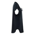 thumbnail image 3 of Ropa Playa Ocean Pacific para Mujer Vestido Largo Manga Corta Aros Cintas Ajust. Escote Negro Talla M, 3 of 4