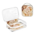 thumbnail image 3 of Clear Makeup Bags with Handle Large Opening 2 Pack Set Toiletry Bag Quart Size Bag, for Women Man Traveling Travel Essentials, Toiletries and Other. Mothers Day, 3 of 5