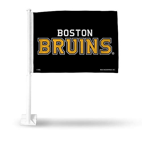 NHL Rico Industries Car Flag with included Pole, Boston Bruins - Secondary Design