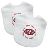 Baby Fanatic Officially Licensed Unisex Baby Bibs 2 Pack - NFL San Francisco 49ers