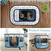 ZBH Portable Pet Playpen, Foldable Dog/Cat Playpen,Pet Travel Breathable Bed,Indoor and Outdoor Sports Fence Dog Tent Puppy Playground