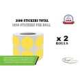 thumbnail image 2 of Royal Green Yellow Color-Coding Circle Dot Stickers 3/4 Inch (19mm) 2100 Labels on 2 Rolls, 2 of 6